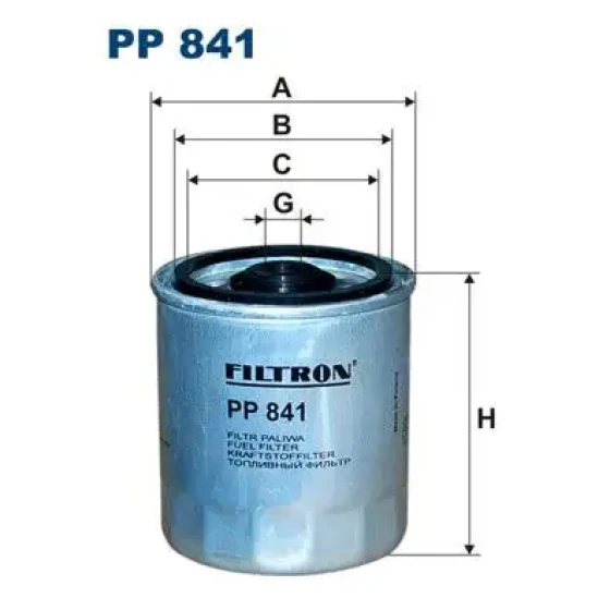 Filtron Yakıt Filtresi – PP841 ürün görseli
