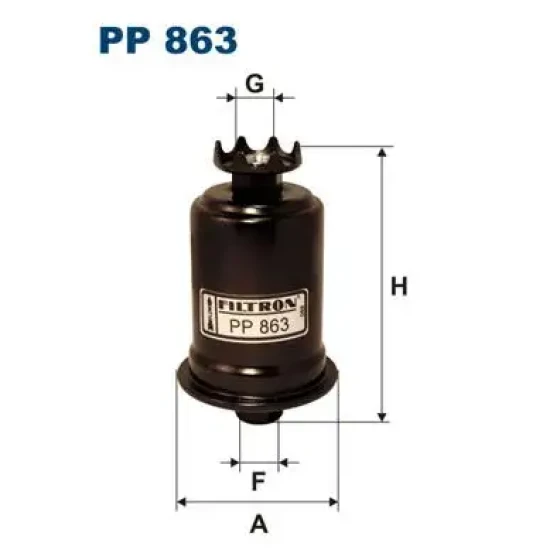 Filtron Yakıt Filtresi – PP863 ürün görseli