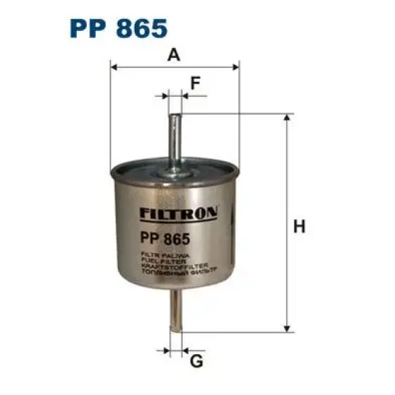 Filtron Yakıt Filtresi – PP865 ürün görseli