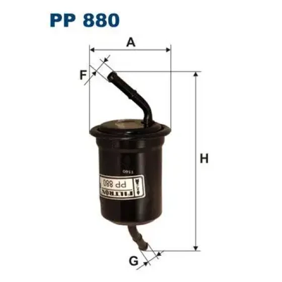 Filtron Yakıt Filtresi – PP880 ürün görseli