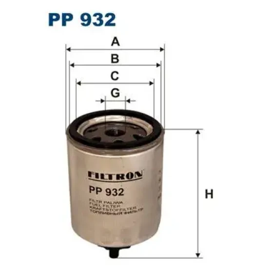 Filtron Yakıt Filtresi – PP932/1 / OEM 8624522 ürün görseli