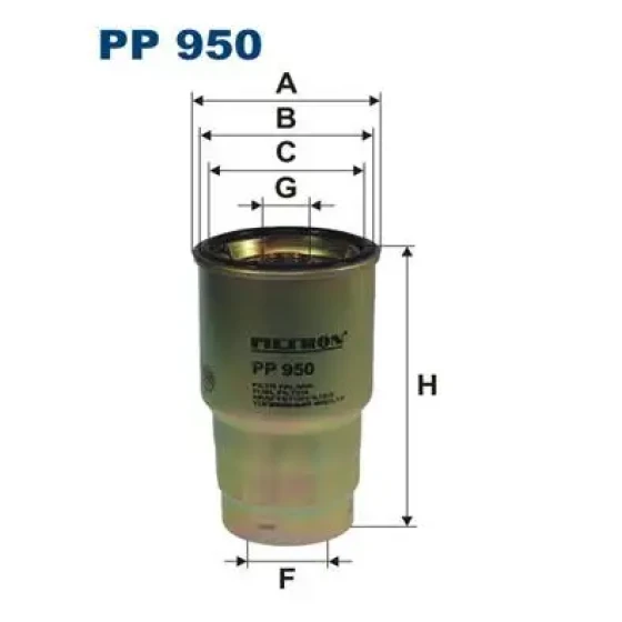 Filtron Yakıt Filtresi – PP950 ürün görseli