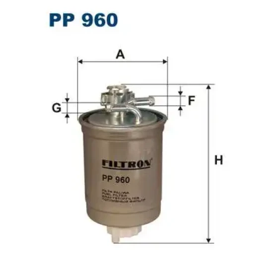 Filtron Yakıt Filtresi – PP960 / OEM 6K0127401H ürün görseli