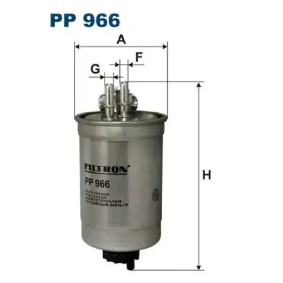 Filtron Yakıt Filtresi – PP966 ürün görseli