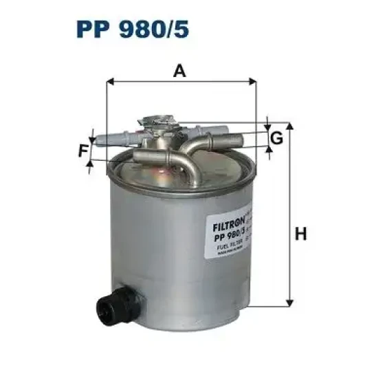 Filtron Yakıt Filtresi – PP980/5 / OEM 1541084A51000 ürün görseli