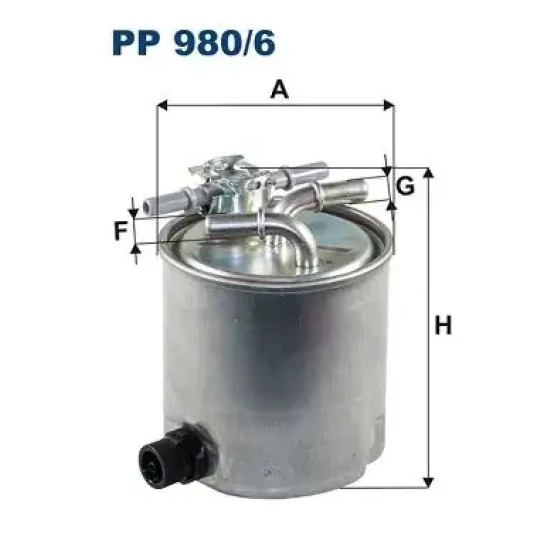 Filtron Yakıt Filtresi – PP980/6 ürün görseli
