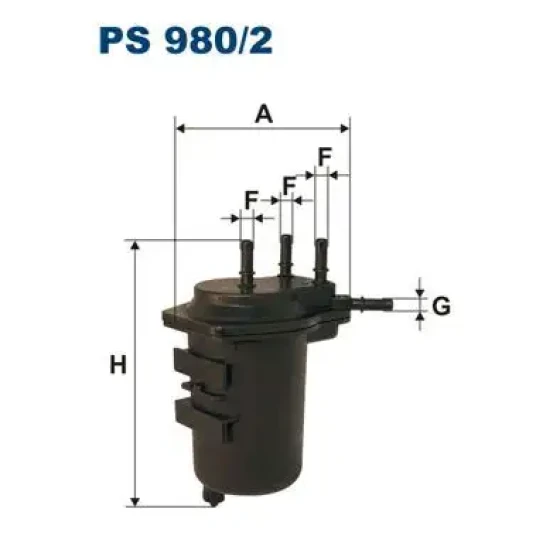 Filtron Yakıt Filtresi – PS980/2 ürün görseli