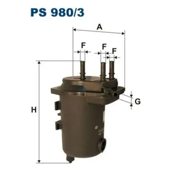 Filtron Yakıt Filtresi – PS980/3 ürün görseli