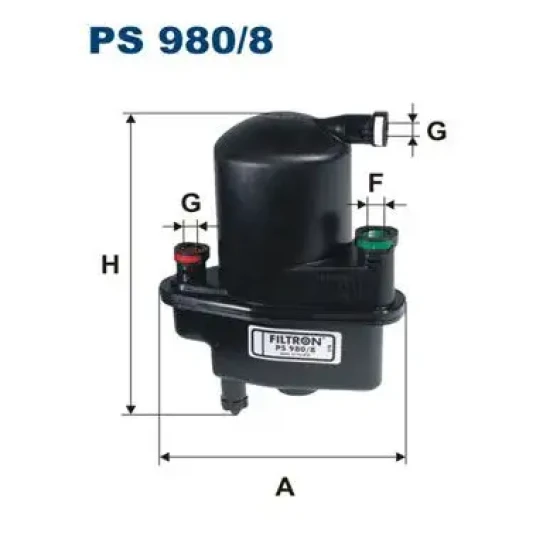 Filtron Yakıt Filtresi – PS980/8 ürün görseli