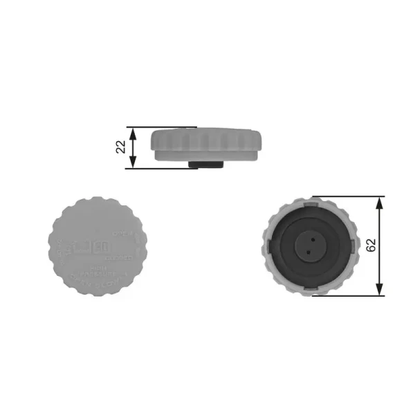 Gates Yedek Su Depo Kapağı – RC235