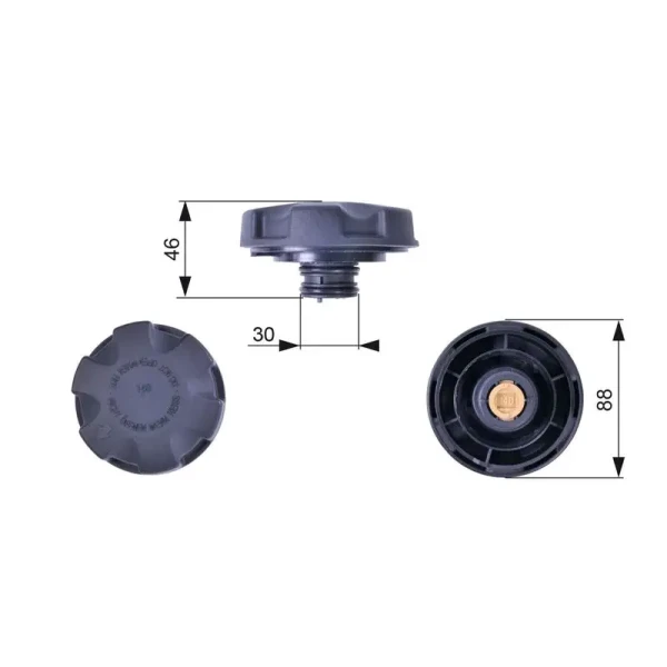 Gates Yedek Su Depo Kapağı – RC241 / OEM 17117639020
