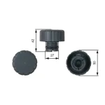 Gates Yedek Su Depo Kapağı – RC244 / OEM A1695010015