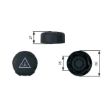 Gates Yedek Su Depo Kapağı – RC247 / OEM 17132754264