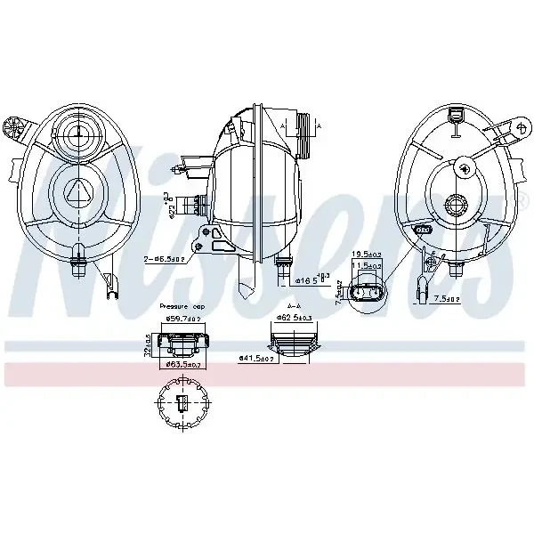 Nissens Yedek Su Deposu – 996201 / OEM A2055000049