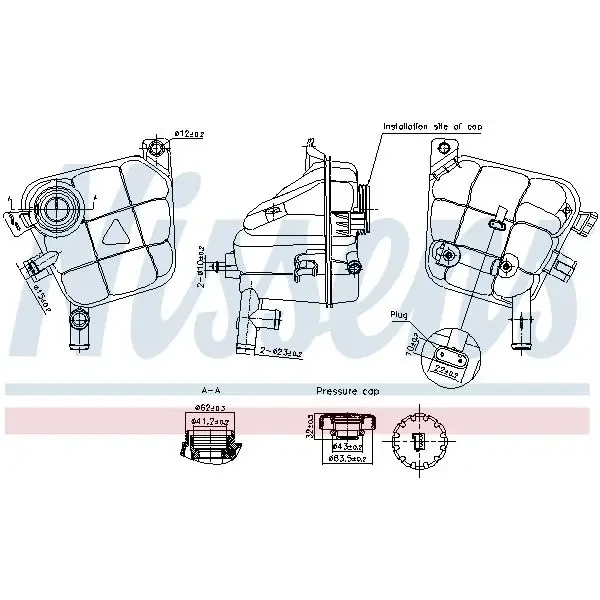 Nissens Yedek Su Deposu – 996207 / OEM A1665000049