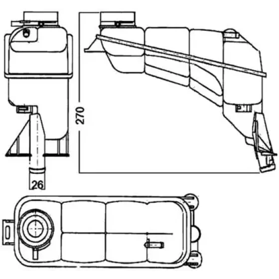 Mahle Yedek Su Deposu – CRT117000S / OEM 2105000549 ürün görseli