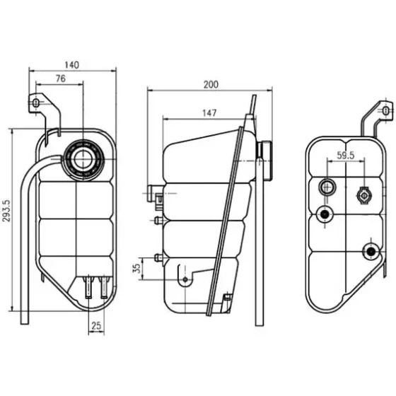 Mahle Yedek Su Deposu – CRT118000S / OEM A2205000049 ürün görseli