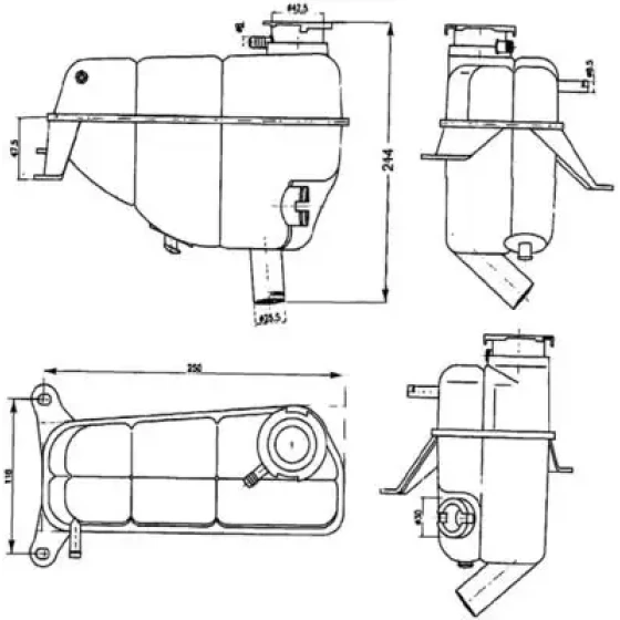 Mahle Yedek Su Deposu – CRT121000S / OEM 1245001349 ürün görseli