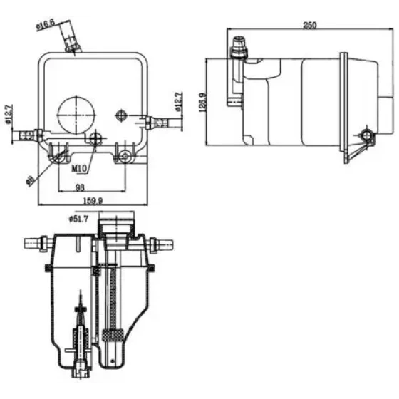 Mahle Yedek Su Deposu – CRT125000S / OEM PCF000030 ürün görseli