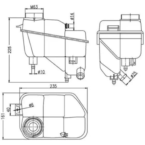 Mahle Yedek Su Deposu – CRT202000S / OEM A2115000049 ürün görseli