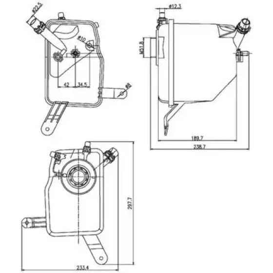 Mahle Yedek Su Deposu – CRT205000S / OEM 17137542986 ürün görseli