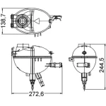 Mahle Yedek Su Deposu – CRT209000S / OEM A2045000549