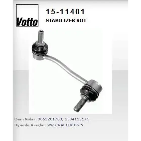 Votto Z-rot (ön Sol) – 15-11401 / OEM 2E0411317C ürün görseli