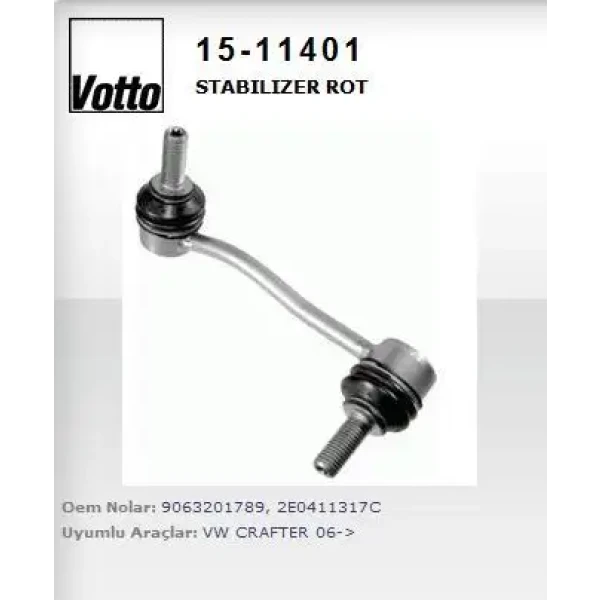 Votto Z-rot (ön Sol) – 15-11401 / OEM 2E0411317C