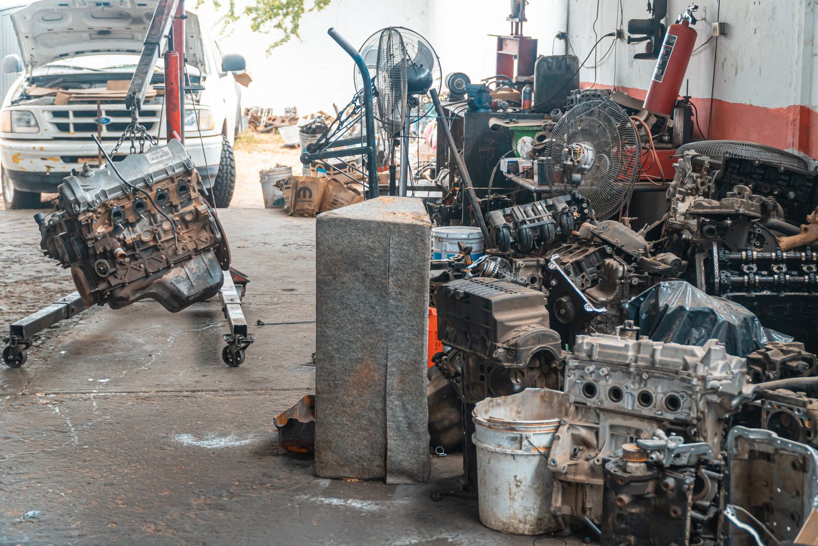 Motor supap mekanizması detayı