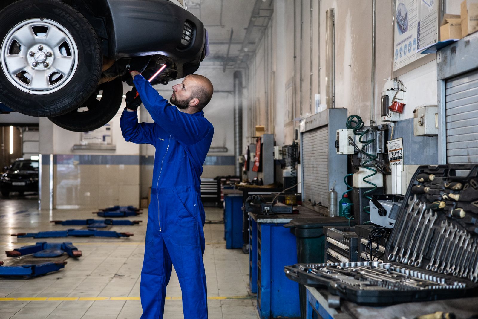 Motor supap mekanizması detayı